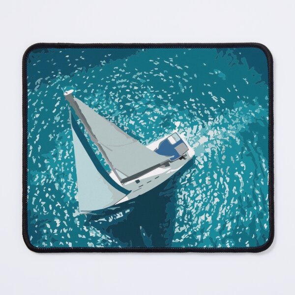 Item preview, A sailboat at sea designed and sold by Karine Dupras.