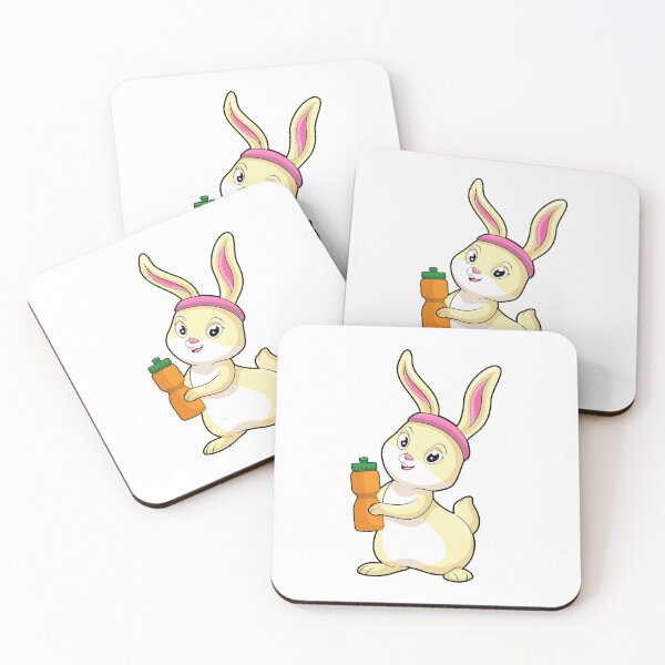 Item preview, Bunny at Fitness with Drinking bottle designed and sold by Snabdesign84.
