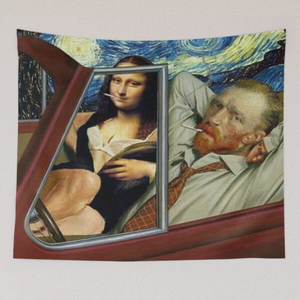 Item preview, Van Gogh & Mona lisa designed and sold by coolmaneramz.