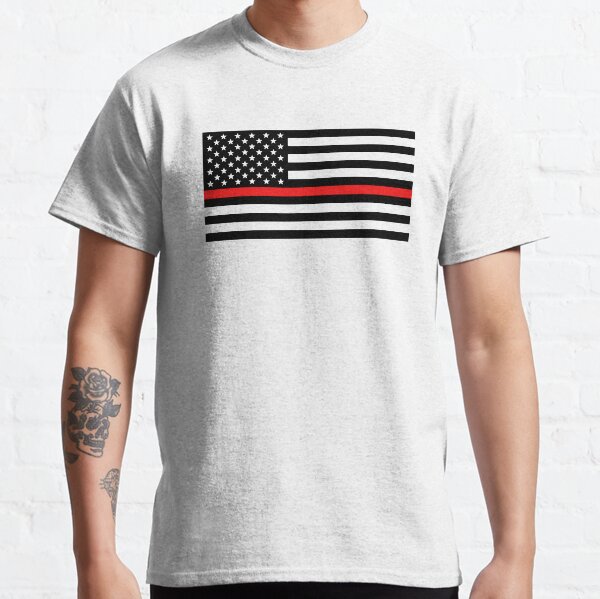 Firefighter: Black Flag & Red Line Classic T-Shirt