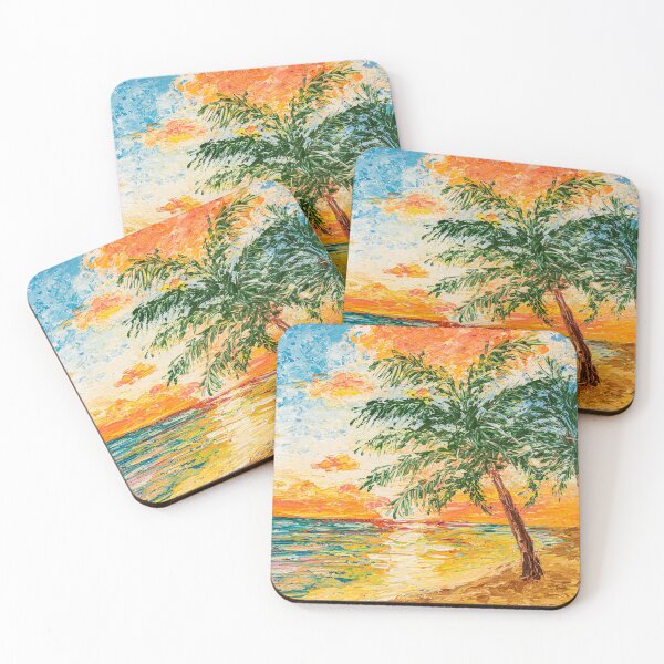 Item preview, Sunset on the Miami beach designed and sold by ArinasFineArt.