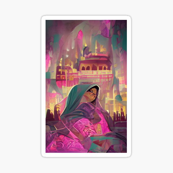 "Modern Begum" Sticker by PlacidHinds Redbubble