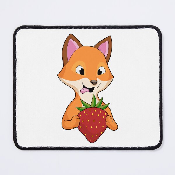 Item preview, Fox with Strawberry designed and sold by Snabdesign84.