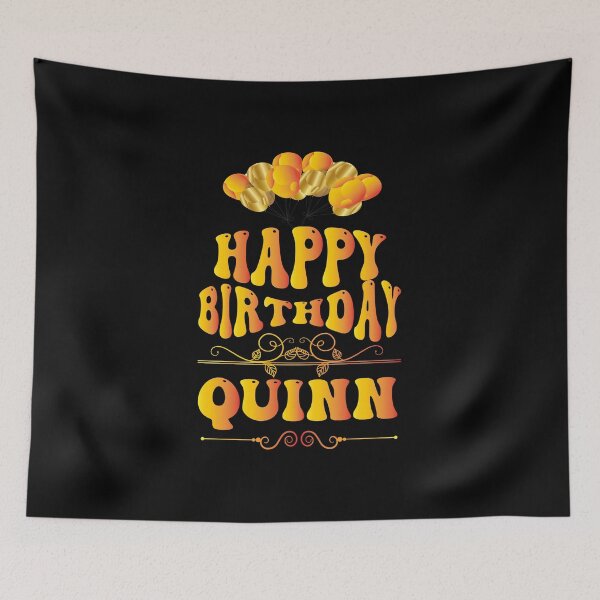 Aperçu de l'œuvre Joyeux anniversaire Quinn créée et vendue par bahdsgraphic.