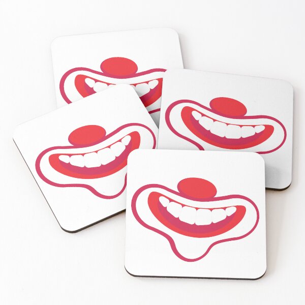 Item preview, Realistic Clown Nose Mouth designed and sold by King of Colored Stickers.