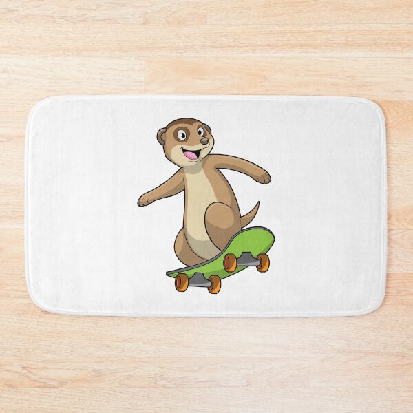Item preview, Meerkat as Skater with Skateboard designed and sold by Snabdesign84.