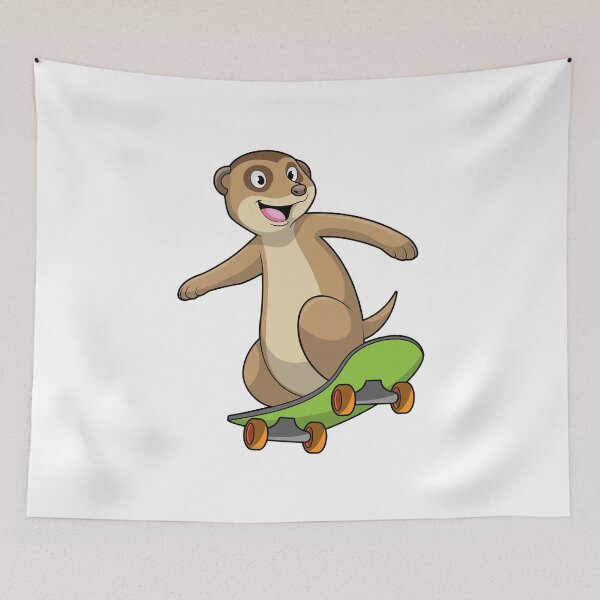 Item preview, Meerkat Skater Skateboard designed and sold by Snabdesign84.