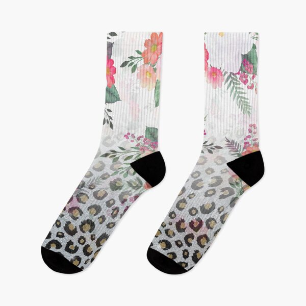 Item preview, Silver Gold Black Leopard Print Pink Flowers Design designed and sold by NdesignTrend.