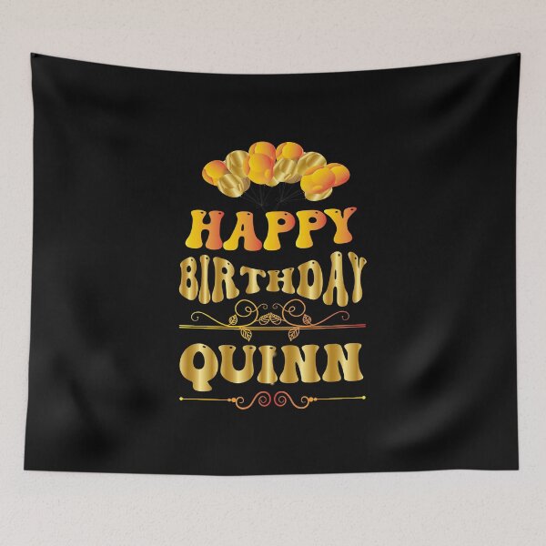 Aperçu de l'œuvre Joyeux anniversaire Quinn créée et vendue par bahdsgraphic.