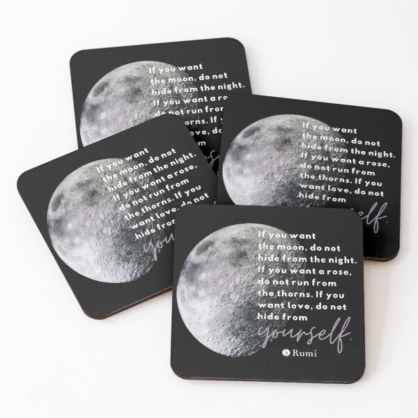 Item preview, Be True to Yourself Motivational Quote | Rumi Moon Quote | Do Not Hide from Yourself designed and sold by CtrlZDigitalD.