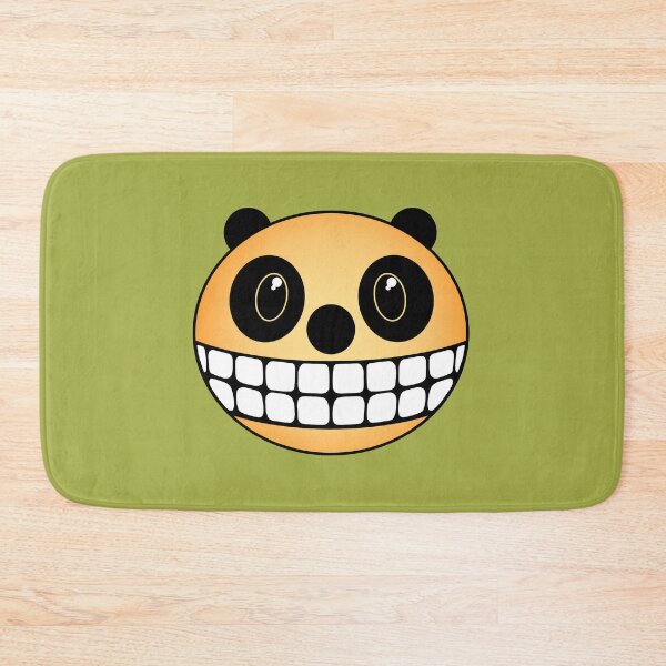 Item preview, Smiley Face Panda in Orange Sherbert designed and sold by RawSunArt.