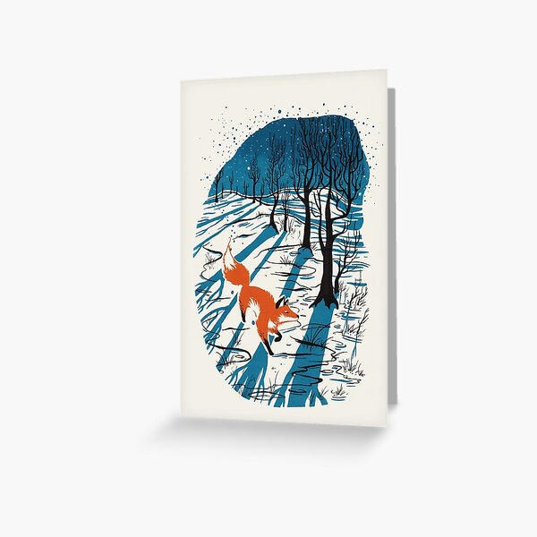 Winter Fox Greeting Card