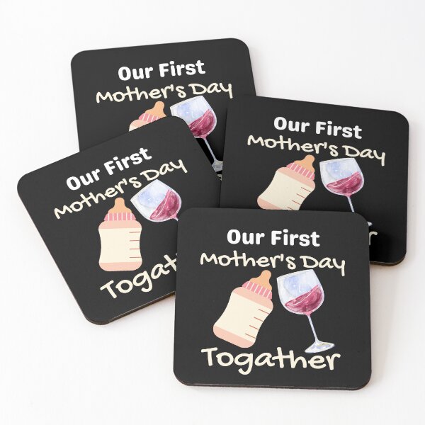 Item preview, Funny First Mothers day Cool Design with milk bottle and wine.  designed and sold by X-Trends.