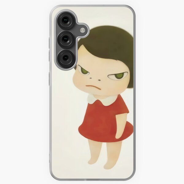 Item preview, yoshimoto Nara cute baby girl in a red dress 0aint designed and sold by Tru Dezigner.