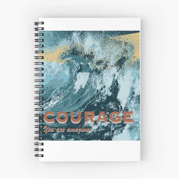 Item preview, Courage You are amazing. Crashing waves and light house. designed and sold by solrisewalker.
