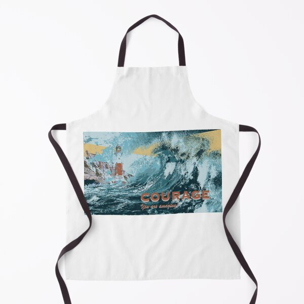 Item preview, Courage You are amazing. Crashing waves and light house. designed and sold by solrisewalker.
