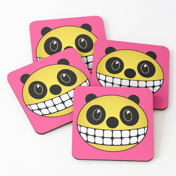 Item preview, Smiley Face Panda in Yellow designed and sold by RawSunArt.