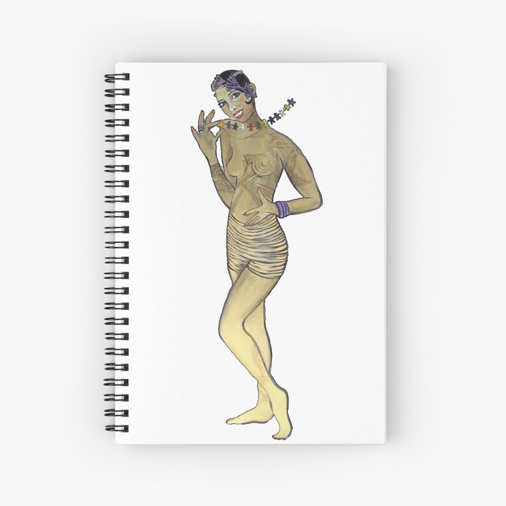 Josephine Baker Rainbow Tribe Spiral Notebook