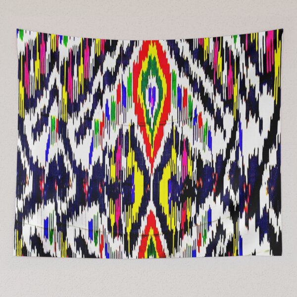 Item preview, Rainbow designs ikat patterns, Uzbek Ikat designs designed and sold by LeFabriqueOuz.