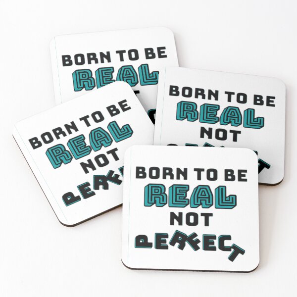 Item preview, Born to be real not perfect designed and sold by JAdotdotDesigns.