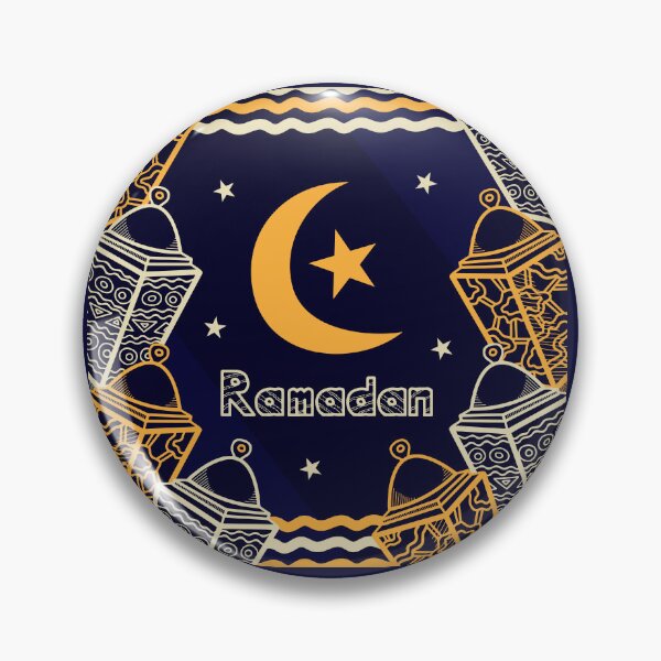 Item preview, Ramadan Mubarak Design With Golden Lantens, Moon and Stars designed and sold by StassyDraws.