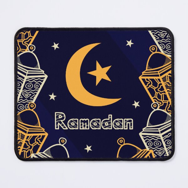 Item preview, Ramadan Mubarak Design With Golden Lantens, Moon and Stars designed and sold by StassyDraws.
