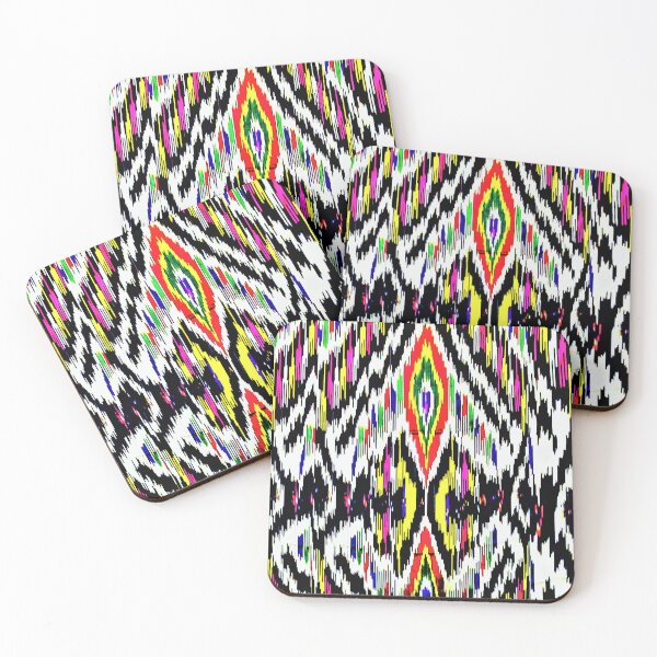 Aperçu de l'œuvre Arc-en-ciel conçoit des motifs ikat, des motifs ouzbeks Ikat créée et vendue par LeFabriqueOuz.