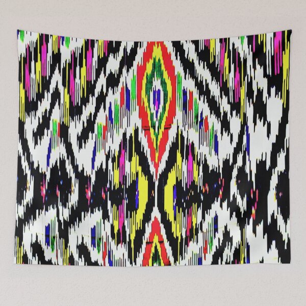 Item preview, Rainbow designs ikat patterns, Uzbek Ikat designs designed and sold by LeFabriqueOuz.
