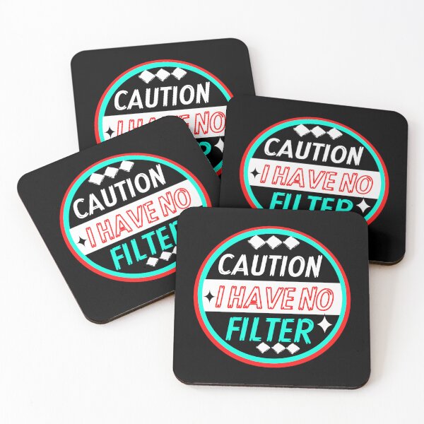 Item preview, CAUTION, I HAVE NO FILTER, t-shirt designed and sold by Arabi4.