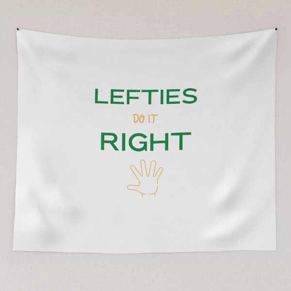 Item preview, Lefties Do It Right, Left Handers Day Gift with colorful psychedelic design. designed and sold by Lachkarstore.