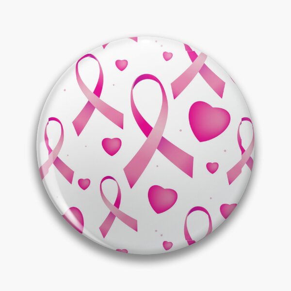 Item preview, Cancer Awareness Pink Ribbons & Hearts Pattern designed and sold by WearWolfDesigns.