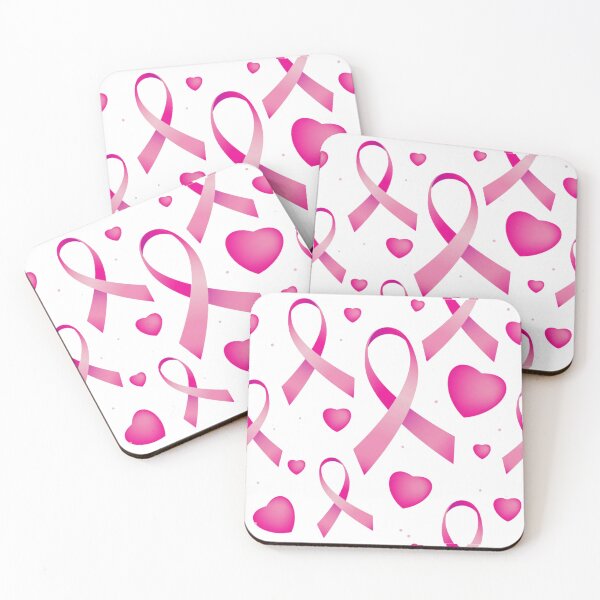 Item preview, Cancer Awareness Pink Ribbons & Hearts Pattern designed and sold by WearWolfDesigns.