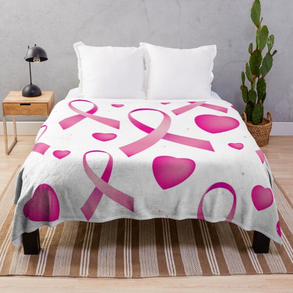 Item preview, Cancer Awareness Pink Ribbons & Hearts Pattern designed and sold by WearWolfDesigns.
