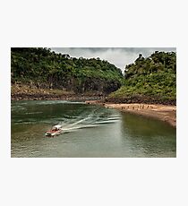 Iguaza River - load the boat Photographic Print