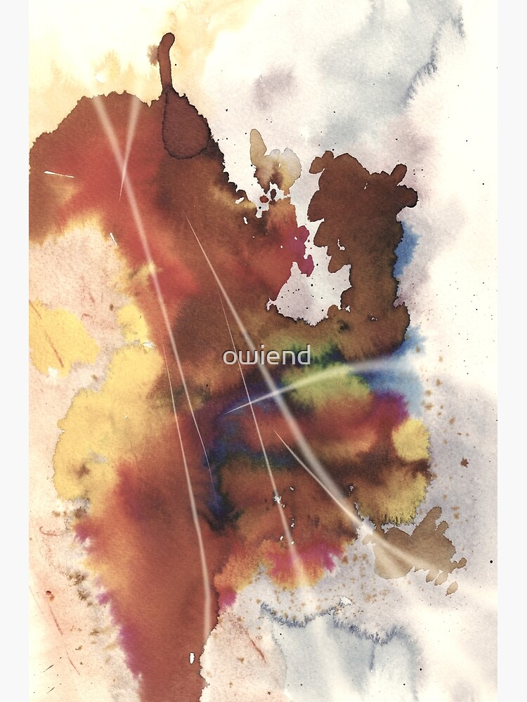 Floating in Air, Abstract Brown by owiend