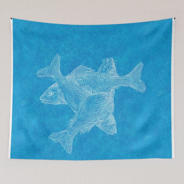 Item preview, fish blue designed and sold by Photorebelle.