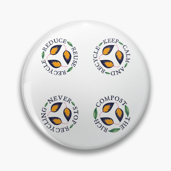 Item preview, Reduce, Reuse, Recycle, Compost, Earth Day Sticker Pack  designed and sold by ACC .