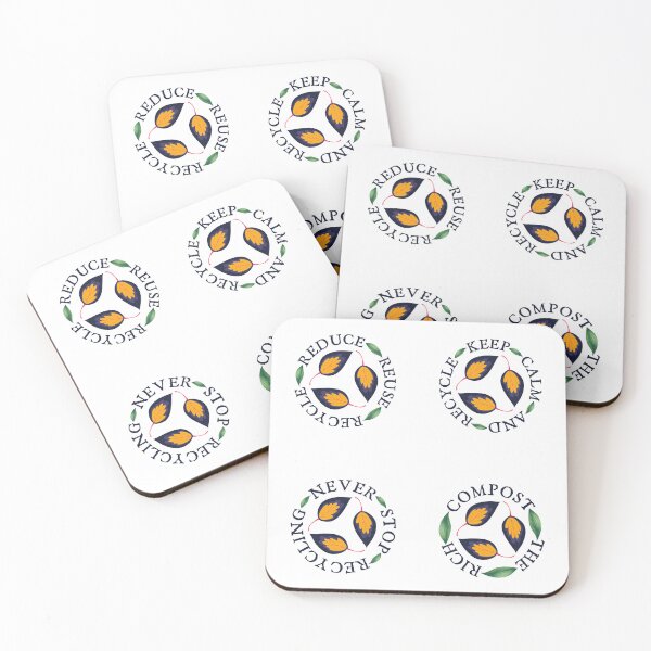 Item preview, Reduce, Reuse, Recycle, Compost, Earth Day Sticker Pack  designed and sold by ACC .