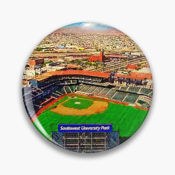Item preview, Southwest University Park in El Paso, Texas - digital painting designed and sold by NickoPrints.