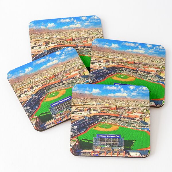 Item preview, Southwest University Park in El Paso, Texas - digital painting designed and sold by NickoPrints.