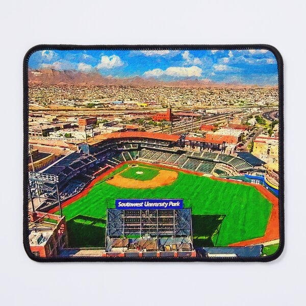 Item preview, Southwest University Park in El Paso, Texas - digital painting designed and sold by NickoPrints.