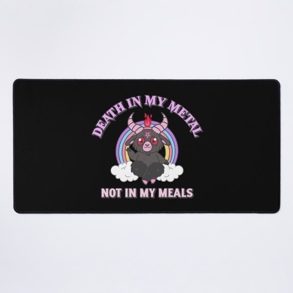 Item preview, Death In My Metal Not In My Meals - Vegan Metalhead designed and sold by SwordsAndCharms.