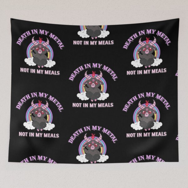 Item preview, Death In My Metal Not In My Meals - Vegan Metalhead designed and sold by SwordsAndCharms.