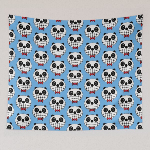 Item preview, Smiley Face Panda with Red Bow Tie designed and sold by RawSunArt.