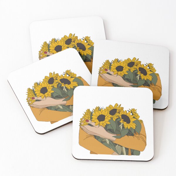 Item preview, Yellow Sunflower Girl  designed and sold by King of Colored Stickers.