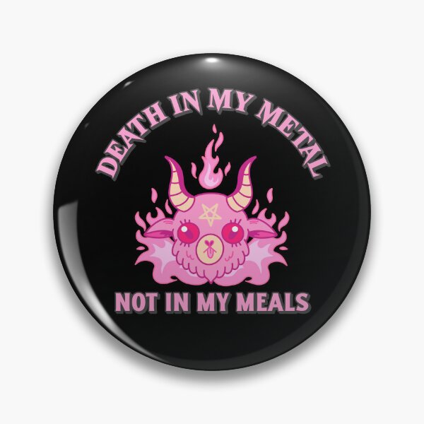 Item preview, Death In My Metal Not In My Meals - Vegan Metalhead designed and sold by SwordsAndCharms.