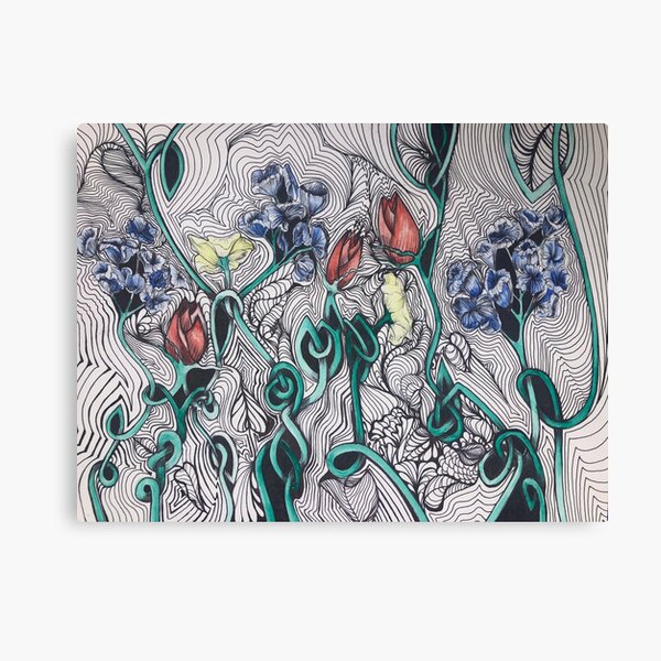 Celtic Spring Flowers Canvas Print