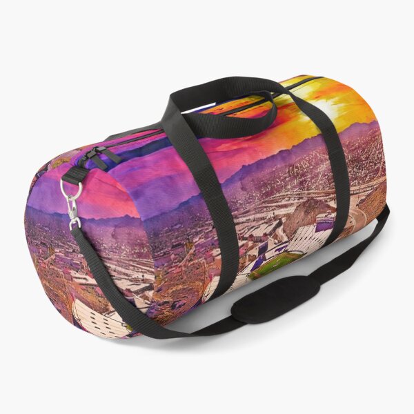 Item preview, Sun Bowl stadium in El Paso at sunset - watercolor painting designed and sold by NickoPrints.