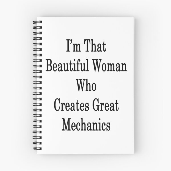 Item preview, I'm That Beautiful Woman Who Creates Great Mechanics designed and sold by supernova23.