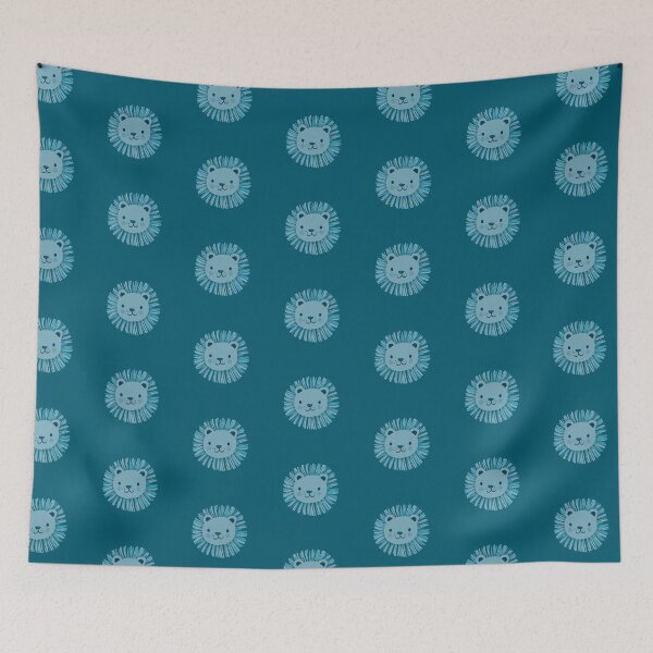 Item preview, Blue Friendly Lion designed and sold by marthaseahorse.